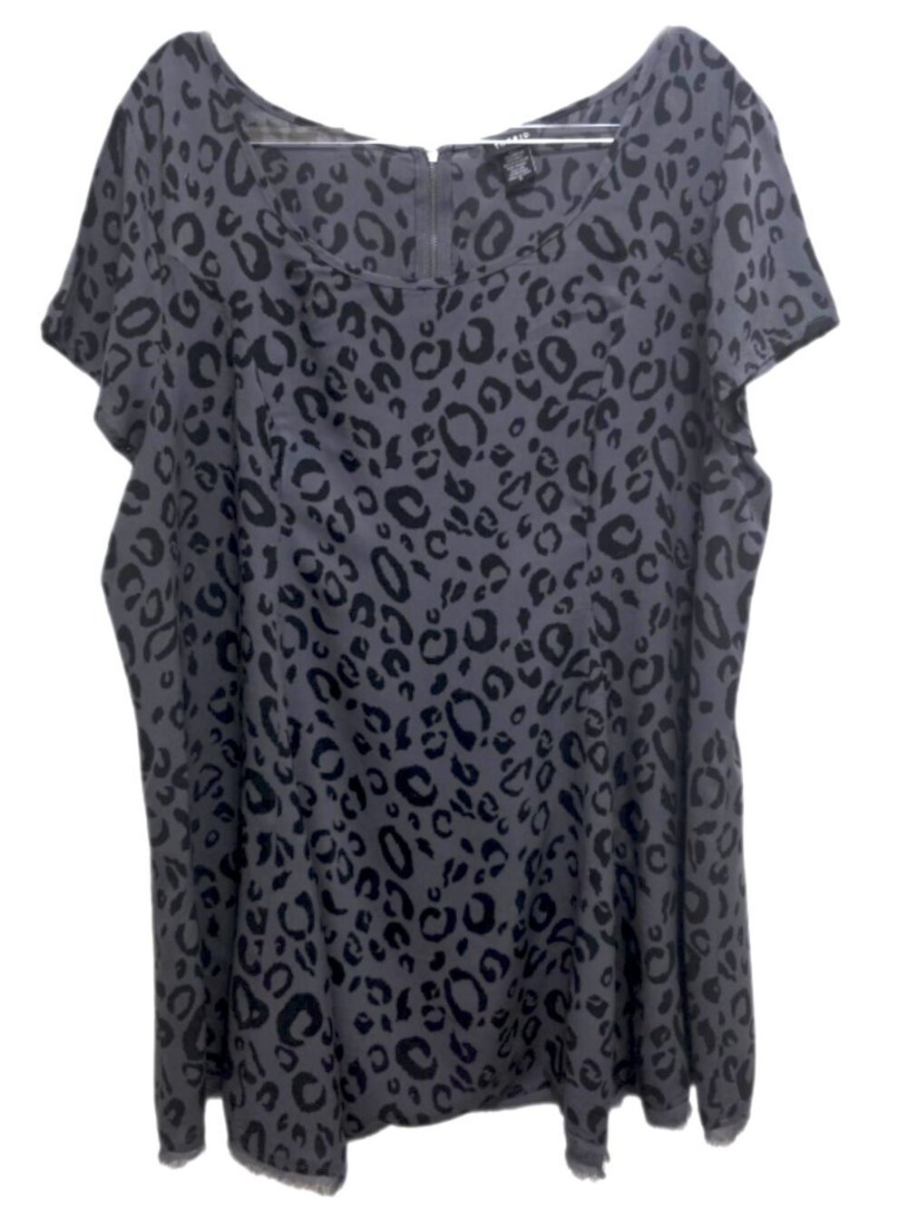 1488 Torrid Plus Animal Print Cap Sleeve Tunic Sz.2 Womens